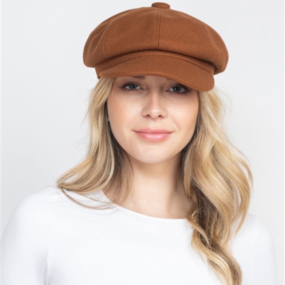 Brown Breton Fashion hat